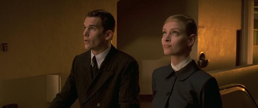 Fig 2. In Gattaca (1997), finger prick blood tests are used to discriminate against those with ‘inferior’ non-genetically enhanced DNA.