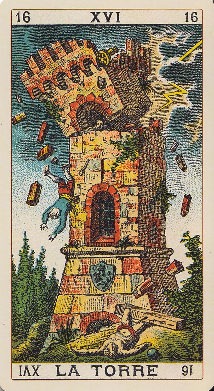 Fig 9. ‘The Tower’ tarot card.